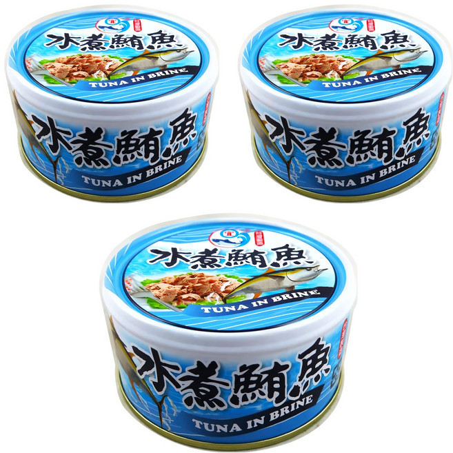 新宜興 水煮鮪魚, 185g, 3罐