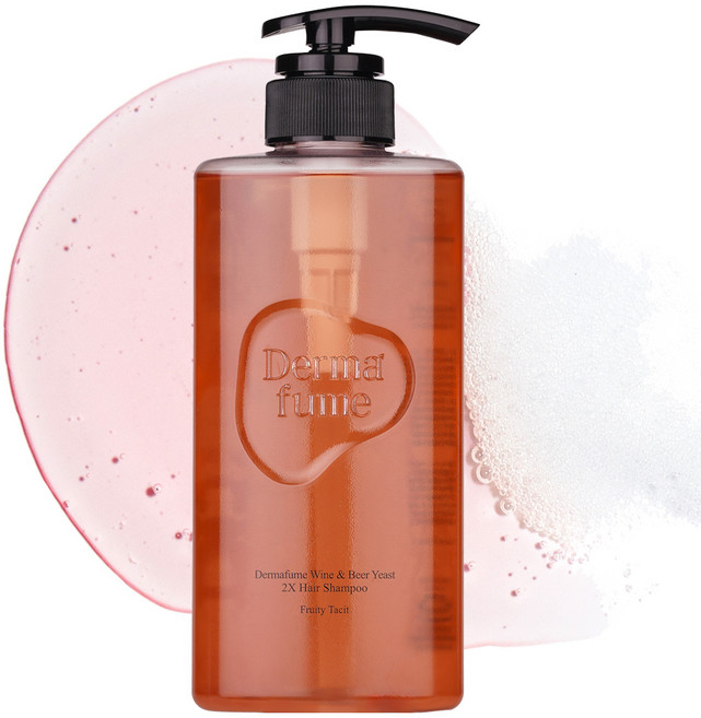 Dermafume 葡萄酒&啤酒酵母2X強健髮根洗髮精, 520ml, 1個