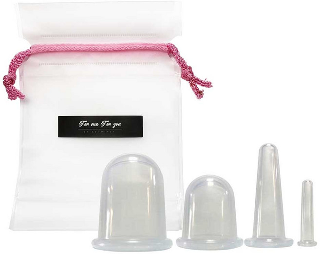 FormeForyou 마사지 컵 4종, 화이트, 1세트