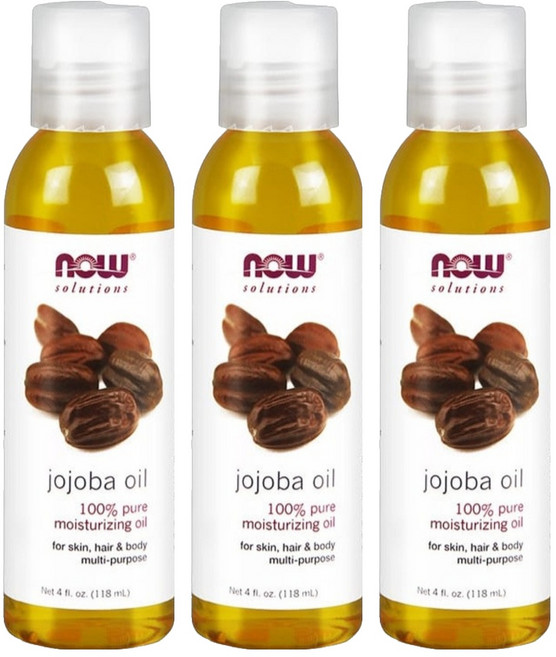 NOW Foods 純荷荷巴保濕油, 118ml, 3瓶