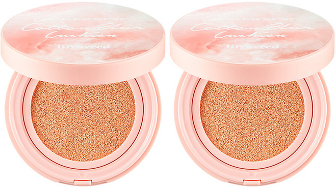 릴리바이레드 코튼 블러 쿠션 파운데이션 15g, 21호 누드코튼, 2개