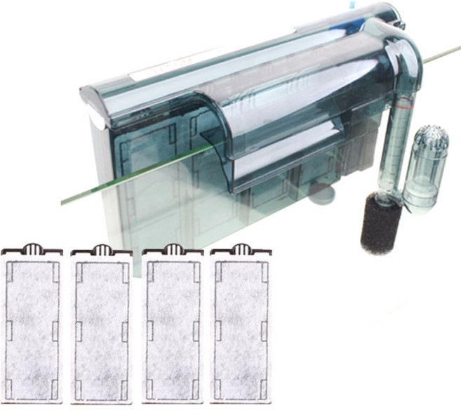 리컴 걸이식 여과기 HI630 + 리필필터 4p, 5W, 1세트