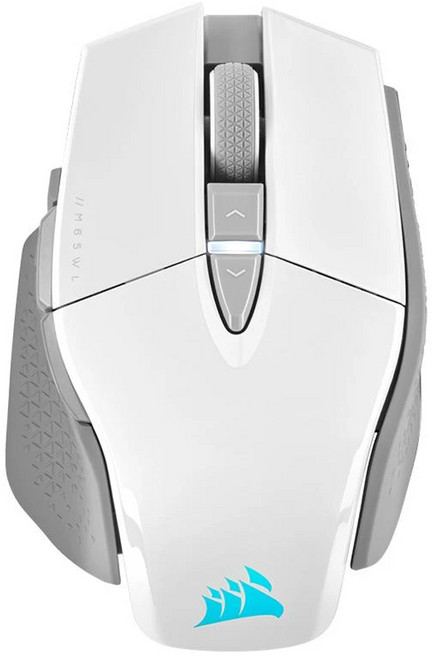 CORSAIR 海盜船 M65 RGB ULTRA WIRELESS 無線電競滑鼠, 單一商品, 白色