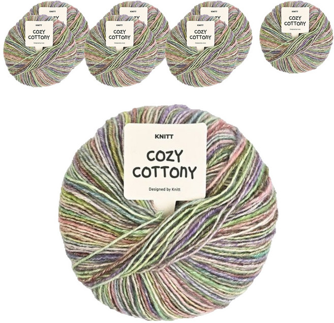 니뜨 코지 코트니 50g, 11 그린퍼플, 8개