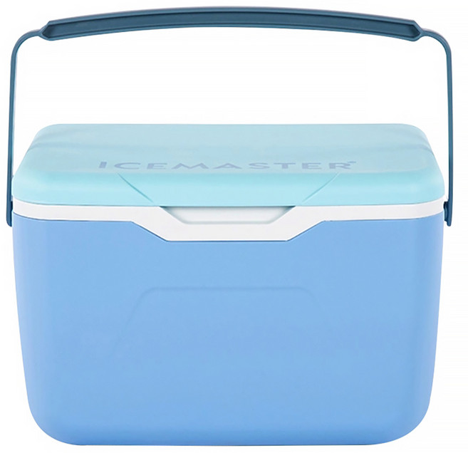 ICEMASTER 戶外便攜手提冷暖雙用冰箱 保冷箱 釣魚箱 29.5 x 18 x 28cm 1.1kg, 川澤藍, 5.5L