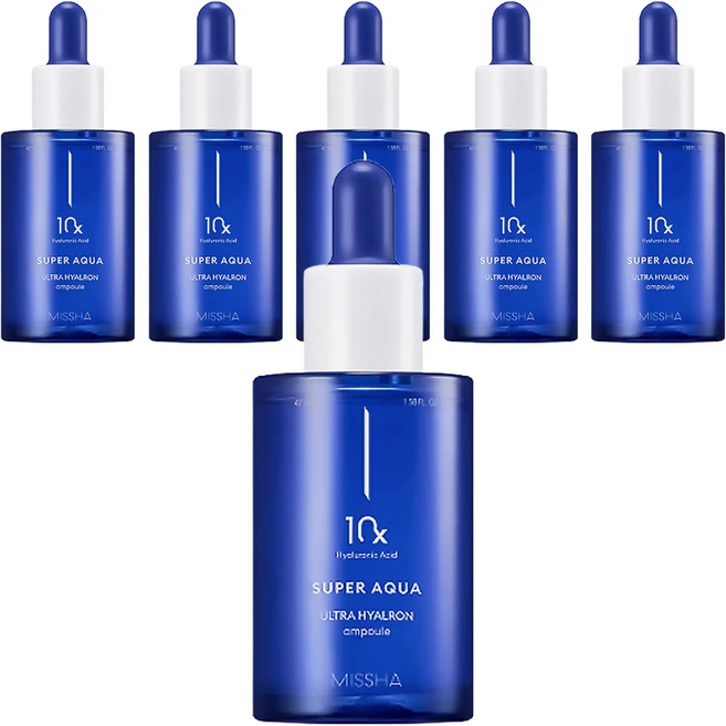 미샤 수퍼 아쿠아 울트라 히알론 앰플, 47ml, 6개 - 쿠팡