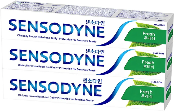센소다인 후레쉬 치약, 100g, 3개 - 쿠팡