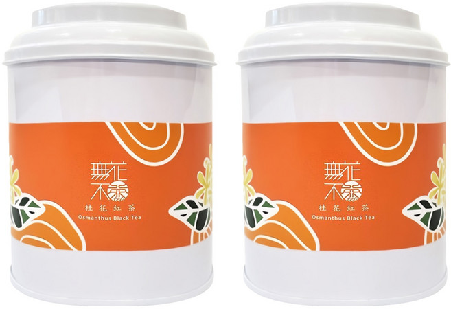 無藏茗茶 桂花紅茶 三角茶包 圓鐵罐, 3g, 10入, 2罐