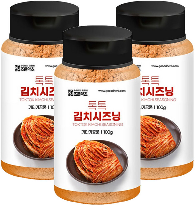 조은약초 톡톡 김치시즈닝, 3개, 100g
