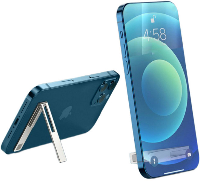 pines 메탈 부착형 스텐드 핸드폰 거치대, 혼합색상, 2개