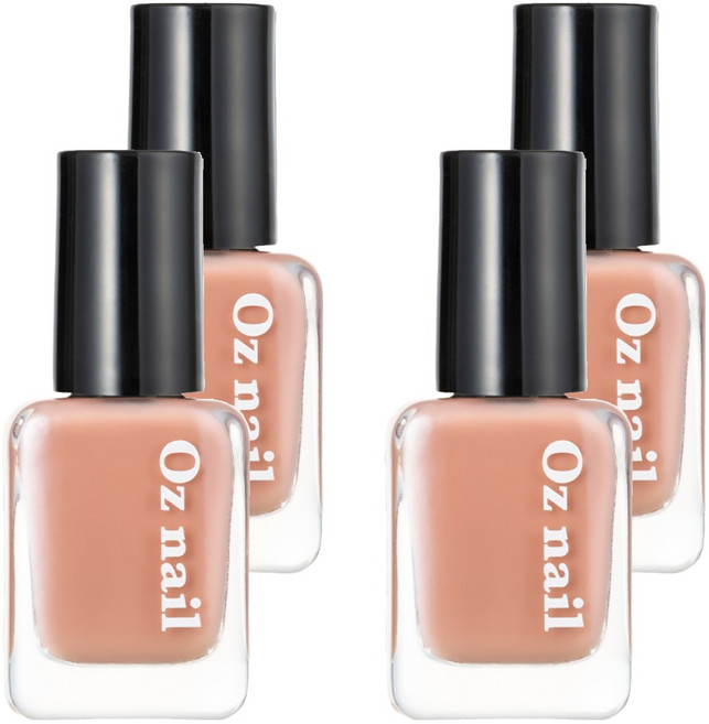 오즈네일 샤인 무드 네일 컬러 매니큐어, S06 스윗 발레, 8ml, 4개