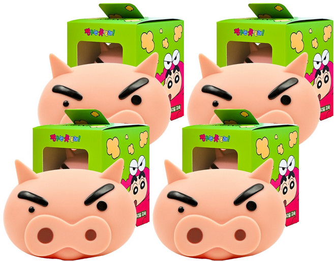 벨르아망 짱구는 못말려 빅페이스 차량용 방향제 부리부리몬, 4개, 미드섬머나잇