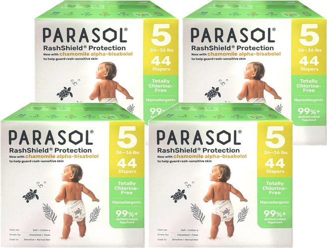 PARASOL Clear + Dry 新科技水凝尿布 5號, XL, 176片