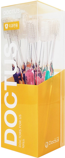 DOCTUS 고급형 슬림 미세 부드러운모 치과칫솔 랜덤발송, 12개입, 1개