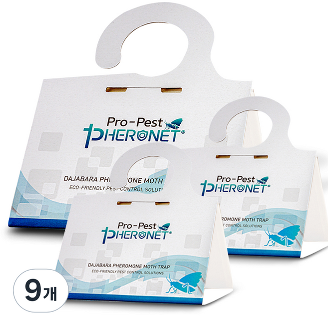 페로넷 프로 페스트 화랑곡 나방 퇴치 트랩 대형, 1개입, 9개