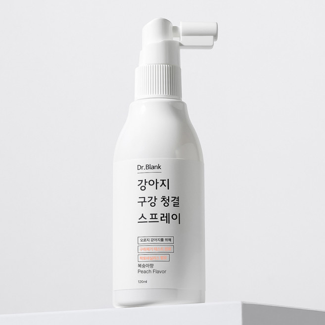 닥터블랭크 강아지 구강청결 구취제거 스프레이 복숭아향, 120ml, 1개