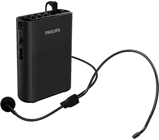 PHILIPS 飛利浦 隨身無線藍牙教學擴音機, SBM206BK/96, 黑色, 1個