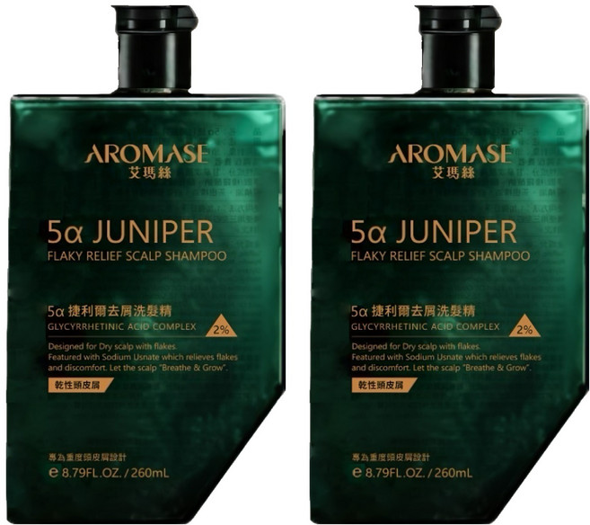 AROMASE 艾瑪絲 5α 捷利爾去屑洗髮精(2%)/乾性頭皮屑, 2件, 260ml