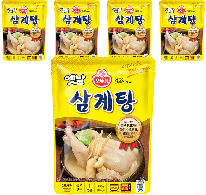 오뚜기 옛날 삼계탕, 900g, 5개