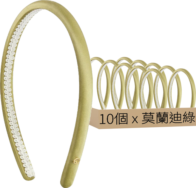 莫蘭迪色髮箍 D106 8g 10個