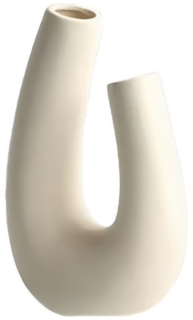 KUIBAO 快豹生活 Goyo 簡約素胚花瓶, 土黃色