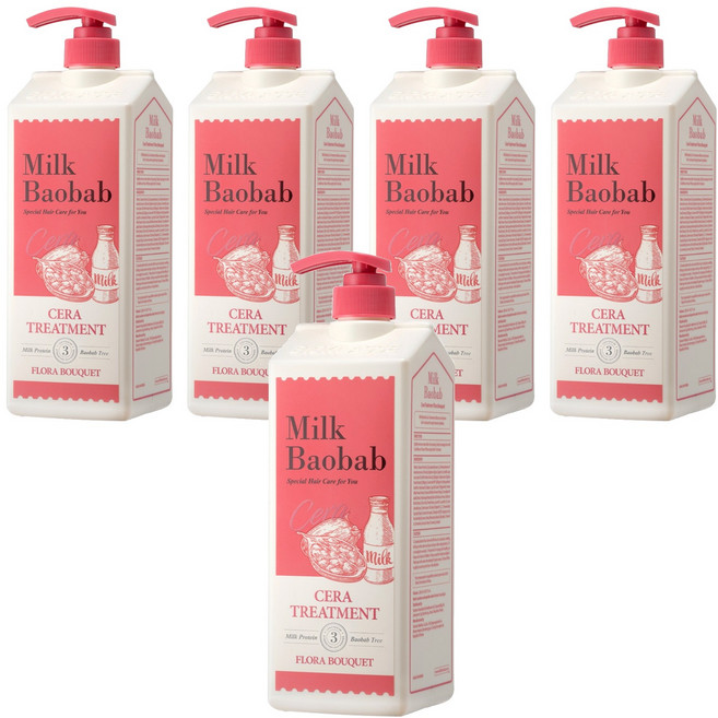 밀크바오밥 세라 트리트먼트 플로라부케, 1.2L, 5개