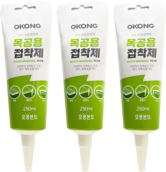 오공 목공용 접착제, 3개