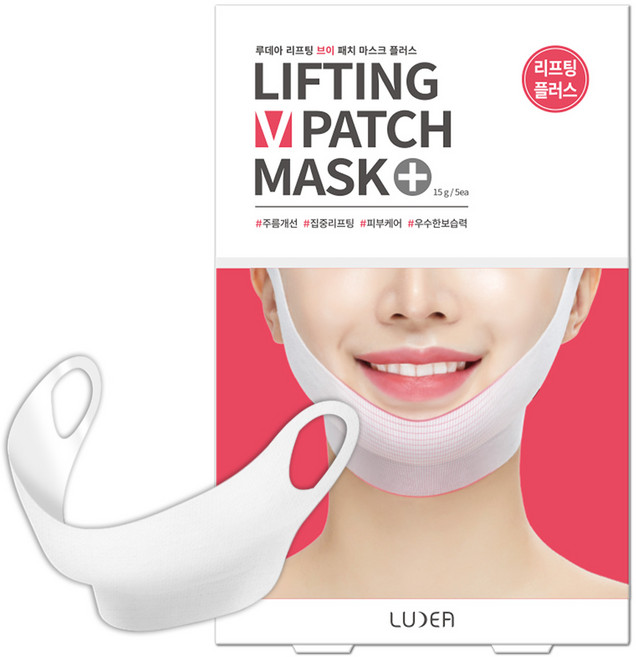 루데아 리프팅 V 패치 마스크팩, 5개입, 1개