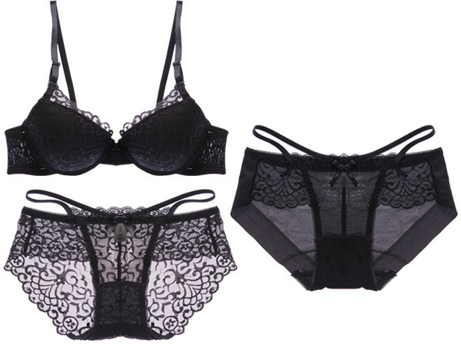 글램공감 플라츠 와이어 브라 + 팬티 2p 세트