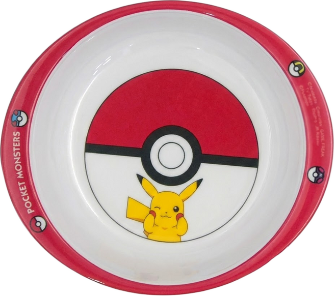 Skater Pokemon 塑膠美耐皿碗 130 x 116 x 40mm 260ml, 1個, 皮卡丘 多色
