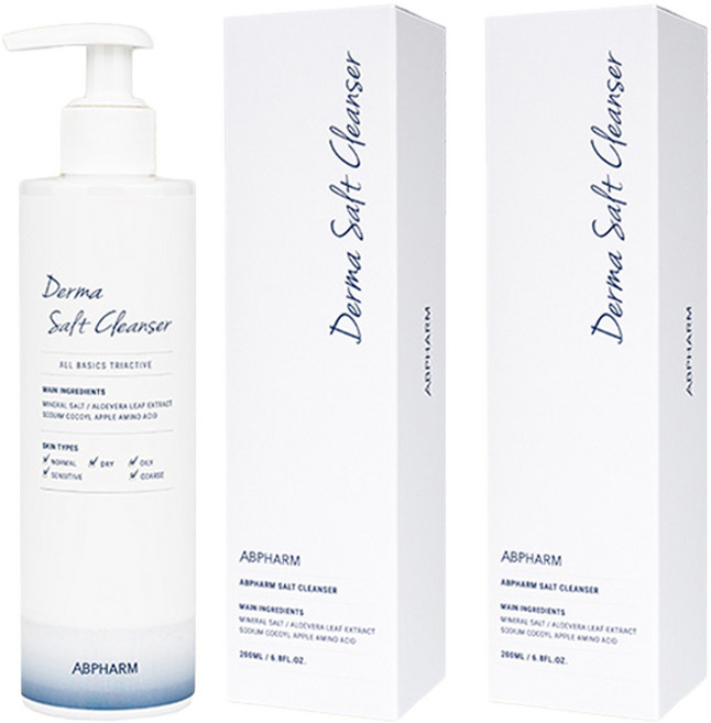 에이비팜 더마 솔트클렌저 트리액티브, 200ml, 2개