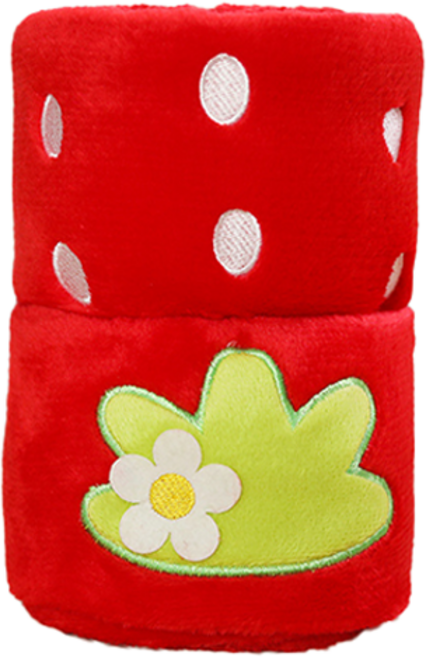 타이탄 캠핑용 무릎 담요 모직담요 100 x 80 cm, 빨간딸기, 1개