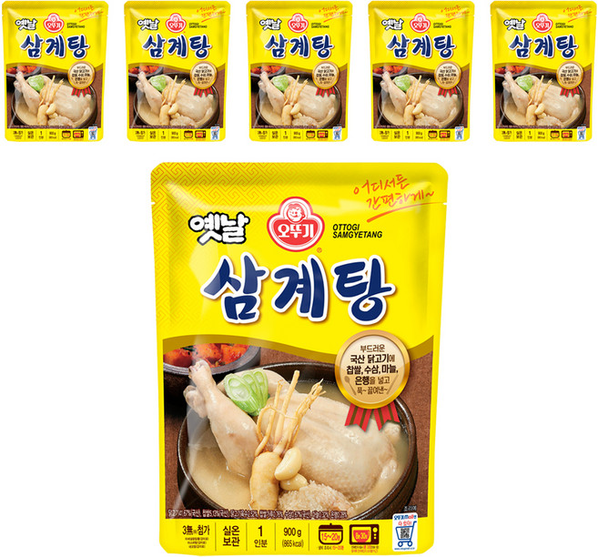 오뚜기 옛날 삼계탕, 900g, 6개