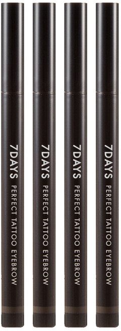 토니모리 7데이즈 퍼펙트 타투 아이브로우 틴트 0.4g, 04 다크브라운, 4개