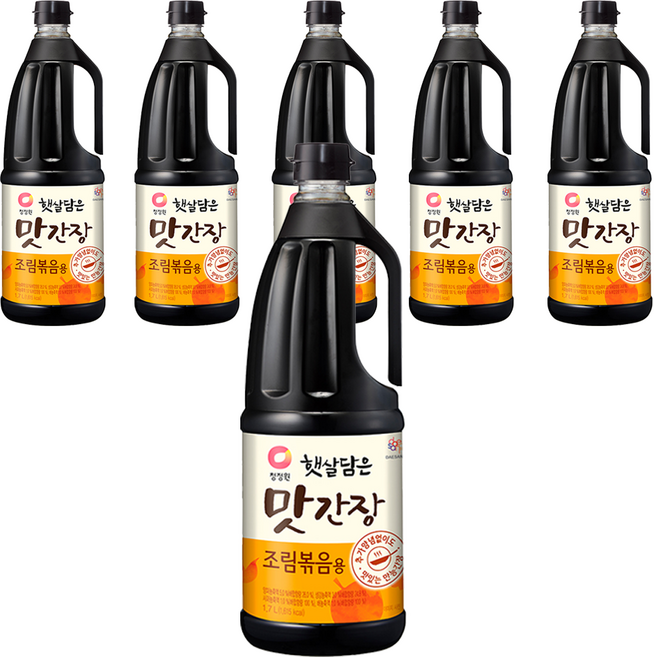 청정원 햇살담은 맛간장 조림볶음용, 1.7L, 6개