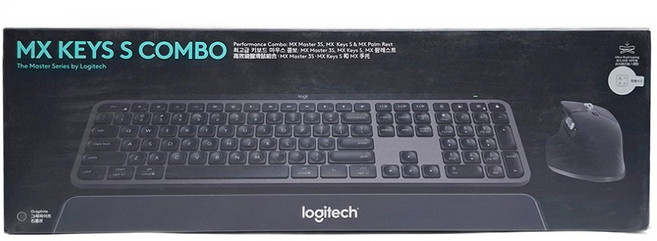 logitech 羅技 MX KEYS S COMBO 無線智能鍵盤滑鼠組, 石墨灰