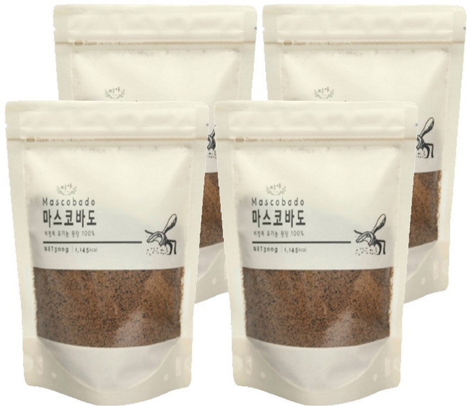 Tia 馬斯科瓦多原糖, 300g, 4個