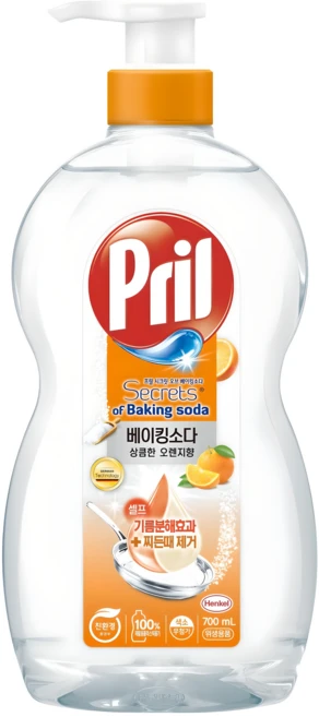 프릴 시크릿오브 베이킹소다 주방세제 상큼한 오렌지향, 700ml, 1개 - 쿠팡