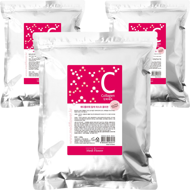메디플라워 프리미엄 모델링팩 콜라겐 1kg, 1개입, 3개