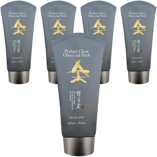 스킨후리 퍼펙트 클리어 숯팩, 120g, 5개