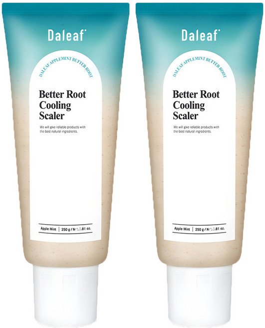 [비건뷰티] 달리프 애플 민트 베러루트 쿨링 두피 스케일링 스크럽, 250g, 2개