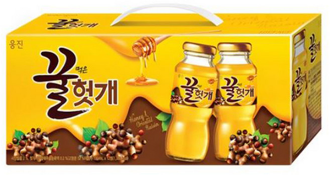 웅진 꿀먹은 헛개 음료, 180ml, 12개
