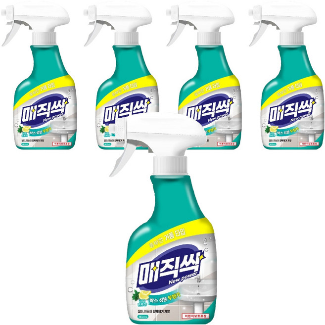 매직싹 뿌리는 욕실청소용 세정제, 650ml, 5개