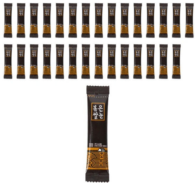 자연한재 볶은 현미쌀눈 스틱 30p, 90g, 4개