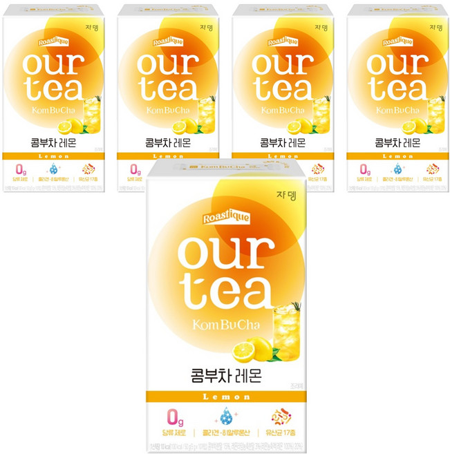 JARDIN our tea 康普茶沖泡粉 檸檬口味, 5g, 10條, 5盒