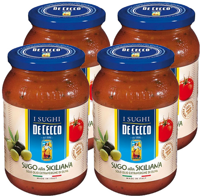DE CECCO 得科 西西里義大利麵醬, 400g, 4個