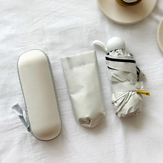 깨비다 미니 5단 자외선차단 마카롱 케이스 우양산