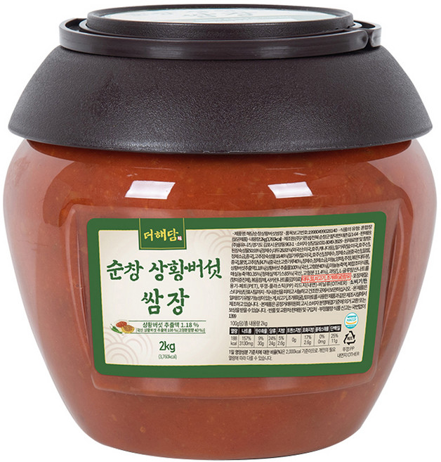 더해담 순창 상황버섯 쌈장, 2kg, 1개