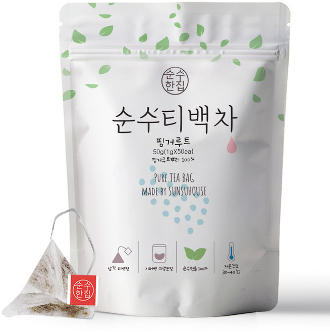 순수한집 핑거루트차 삼각티백, 1g, 50개입, 1개
