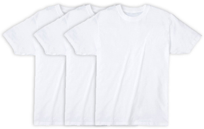 데일리25 코마사 30수 통기성 순면 반팔 티셔츠 3p